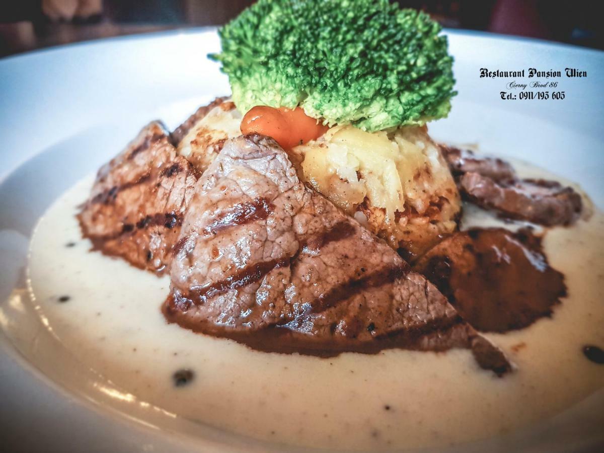 Restaurant Pansion Wien Cierny Brod المظهر الخارجي الصورة